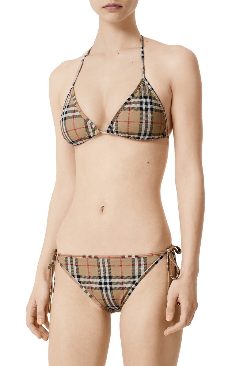 Burberry Cobb Vintage Check Two-Piece Swimsuit | Nordstrom