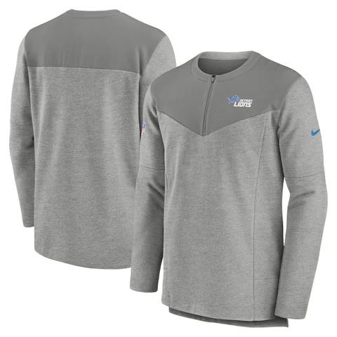 Men's Nike Blue Detroit Lions Fan Gear Historic Anorak Quarter-Zip Pullover  Jacket