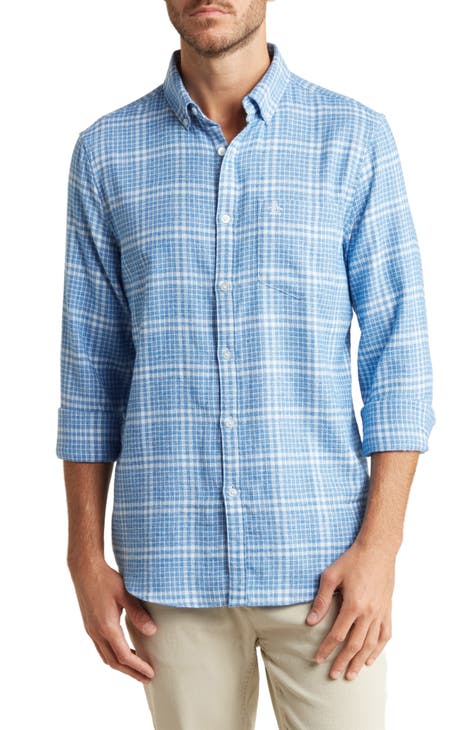 Plaid Long Sleeve Flannel Button-Down Shirt