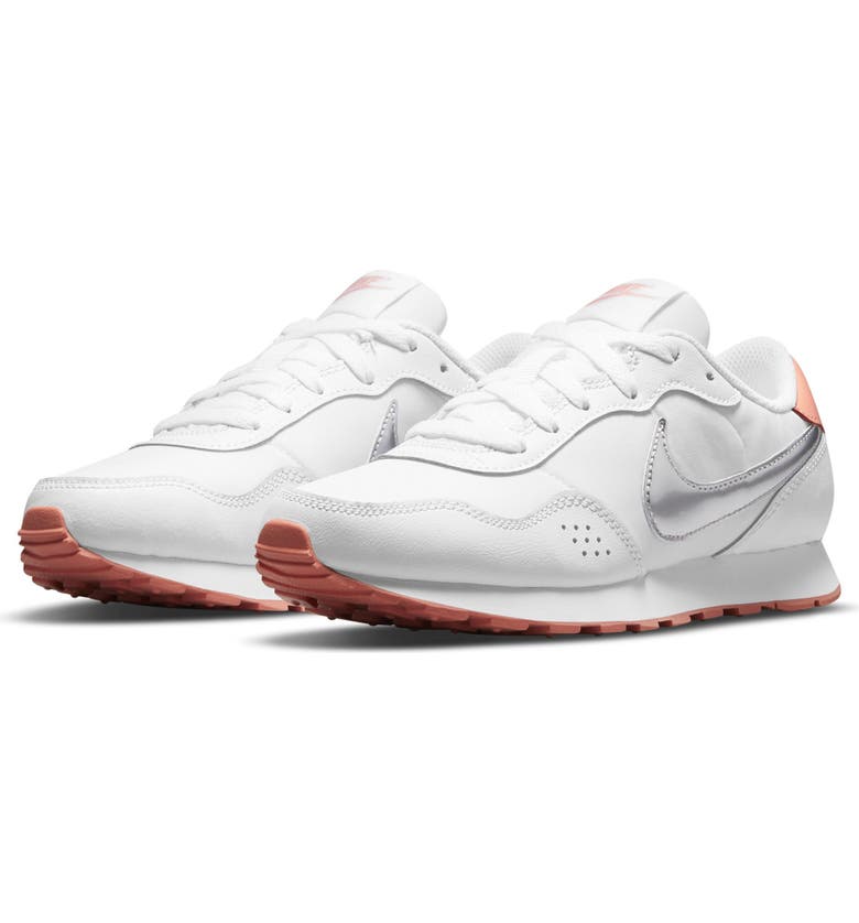 NIKE MD Valiant Sneaker, Main, color, WHITE/ SILVER/ CRIMSON
