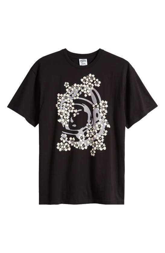 Shop Billionaire Boys Club Marigold Cotton Graphic T-shirt In Black