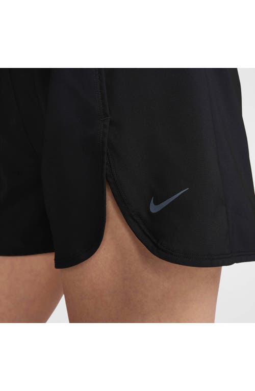 Shop Nike Dri-fit Ultrahigh Waist Brief Lined Shorts In Black/cool Grey