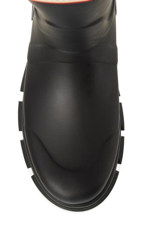 Hunter Micah Lug Sole Waterproof Rain Boot In Black
