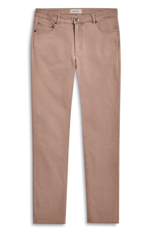 Shop Bugatchi Preston Five-pocket Straight Leg Pants In Caramel