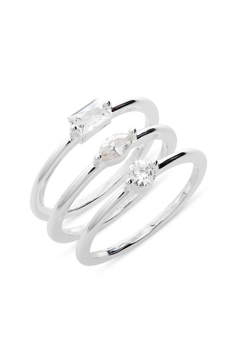 Set of 3 Demi Fine Rings