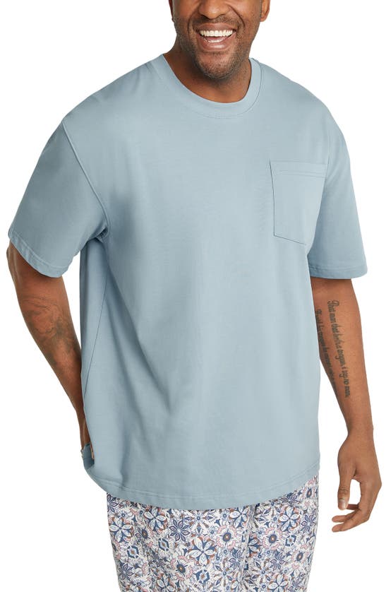 Shop Johnny Bigg Relaxed Fit Cotton Pocket T-shirt In Sky