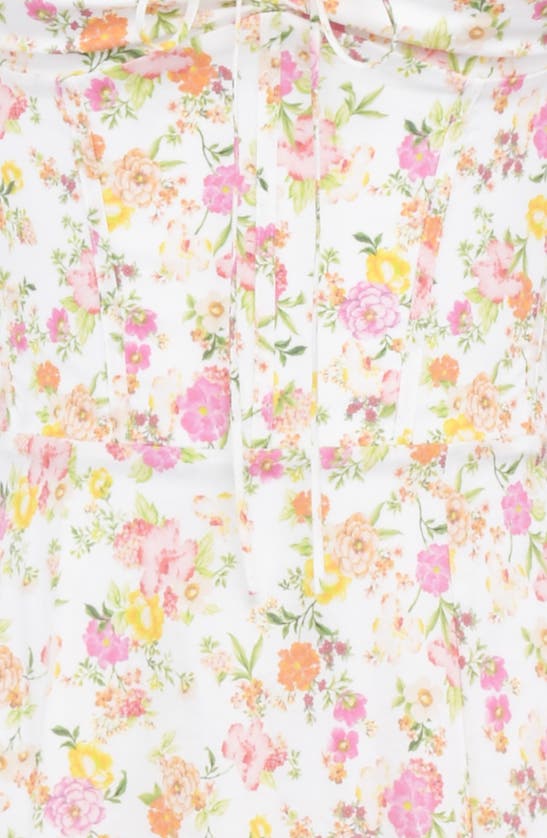House Of Cb Rosalee Floral Stretch Cotton Petticoat Dress In Floral Print