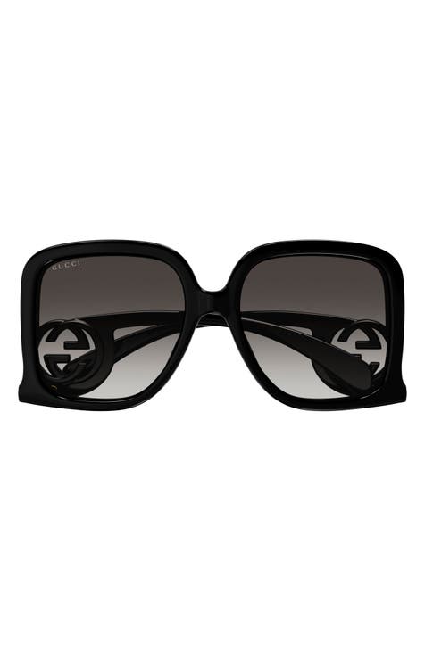 58mm Gradient Square Sunglasses