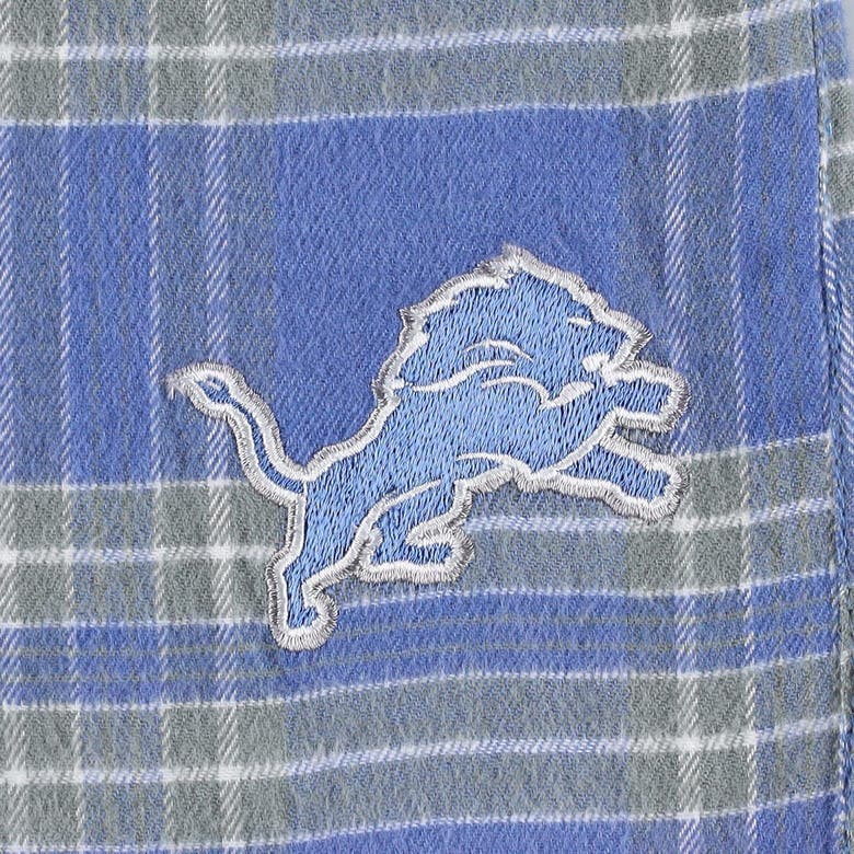 Concepts Sport Blue/silver Detroit Lions Big And Tall Ultimate Flannel  Pajama Pants