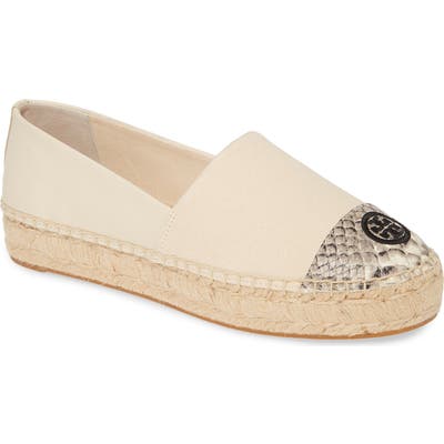 Tory Burch Espadrille Flat- Ivory