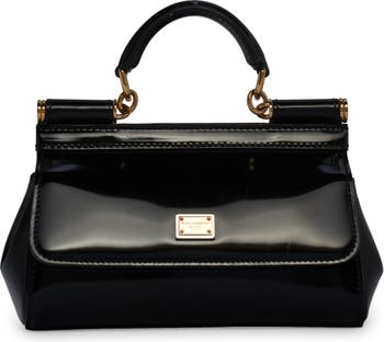 Dolce & Gabbana Small Miss Sicily East West Patent Leather Satchel