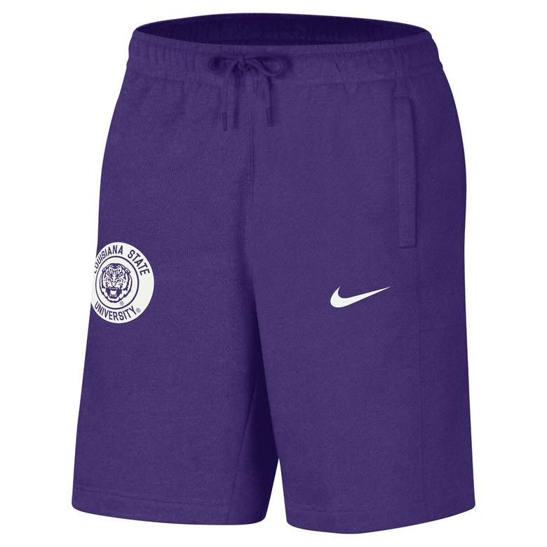 Shop Nike Purple Lsu Tigers Logo Shorts
