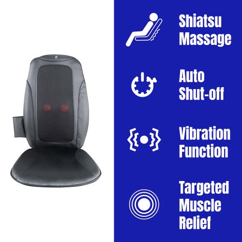 PURSONIC PURSONIC SHIATSU CHAIR MASSAGER WITH VIBRATION 