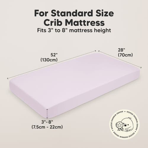 Keababies Soothe Fitted Crib Sheet In Thistle
