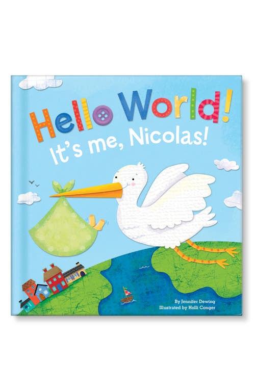 I See Me! 'Hello World!' Personalized Board Book in Blue at Nordstrom