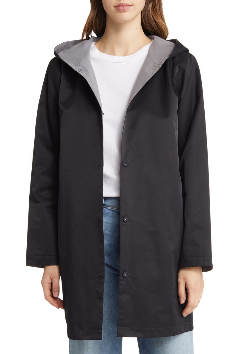 Eileen Fisher Reversible Hooded Coat | Nordstrom