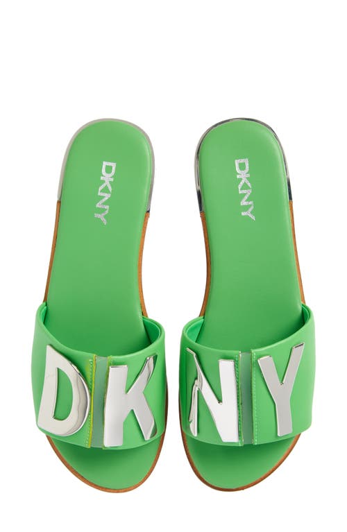 DKNY Waltz Flat Sandal in Lime