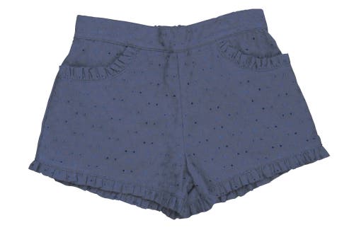 Busy Bees Phoebe Pocket Shorts In Navy Eyelet