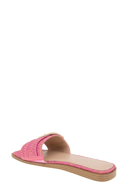 Bcbgeneration Mollie Sandal In Fuchsia/gold Boucle