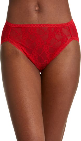 Bella Menstrual Panties - with lace, French cut style - moderate and strong  absorption - Berry - FemiEko