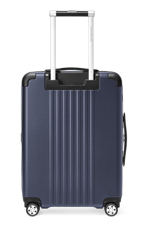 Shop Montblanc Cabin Trolley Carry-on Spinner Luggage In Blue