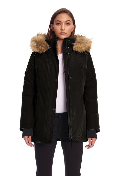 Alpine North Glacier Women's Vegan Down (recycled) Parka In Black