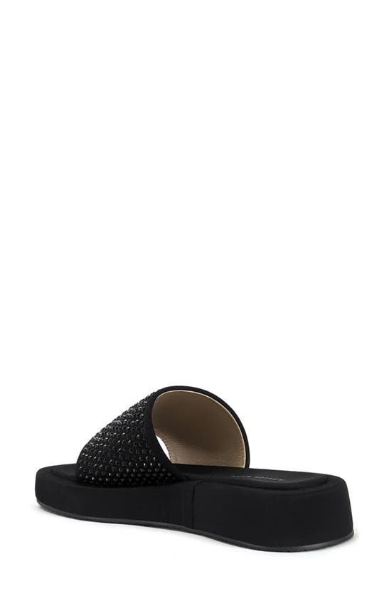 Azalea Wang Islandtime Platform Slide Sandal In Black