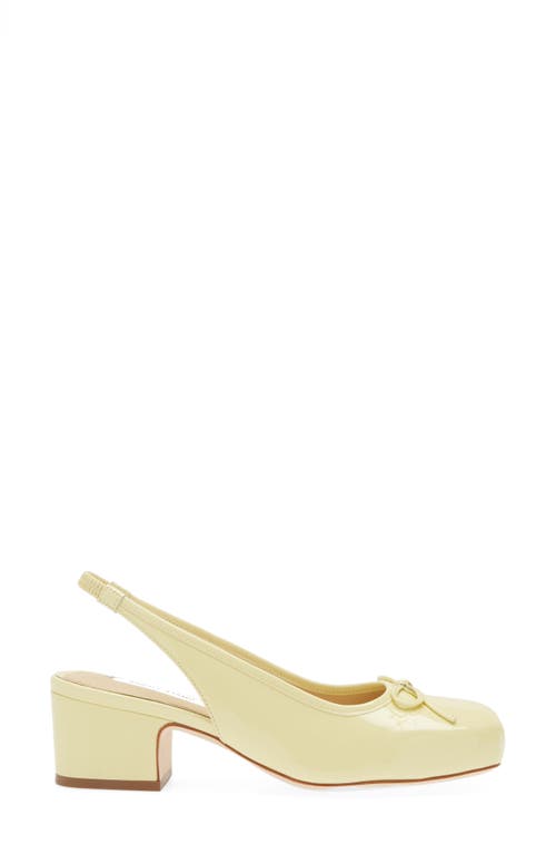 Shop Sandy Liang Square Toe Slingback Ballet Pump In Butter