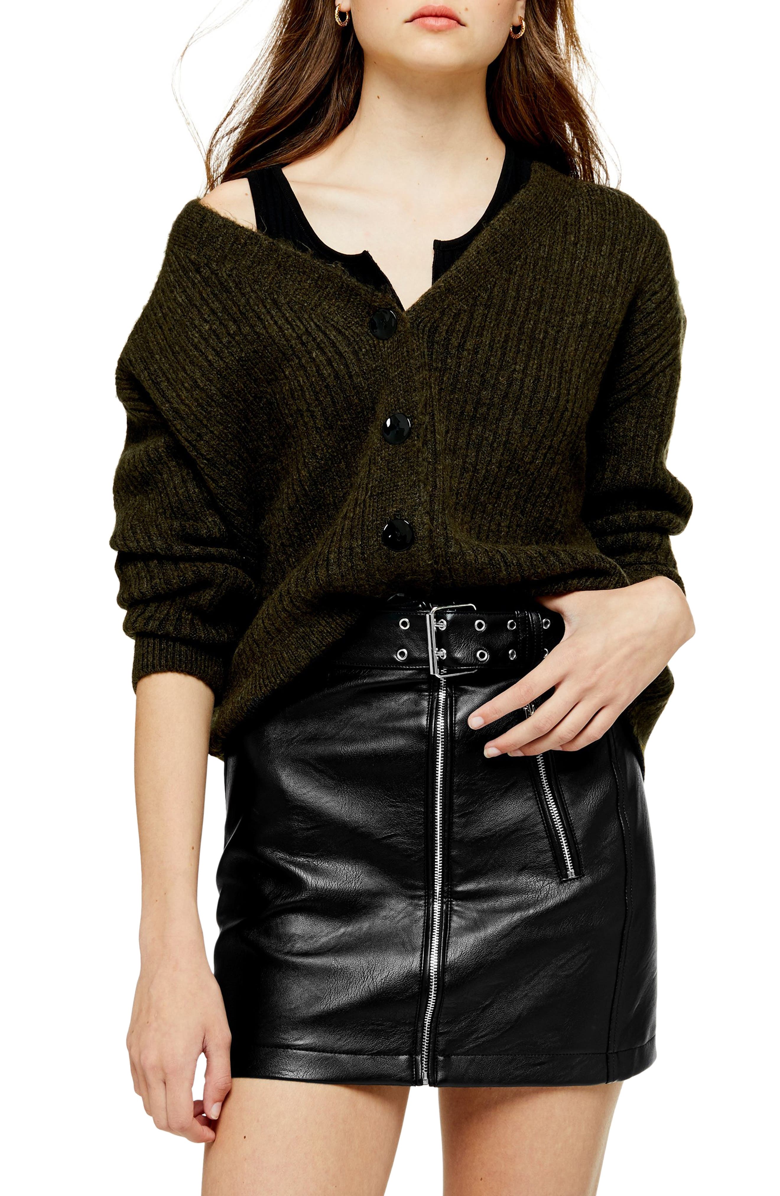 topshop button front cardigan