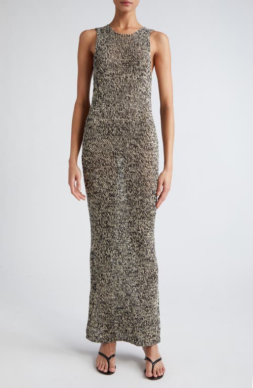 Róhe Moulin Knit Maxi Dress Black Cream Melange at Nordstrom, Us