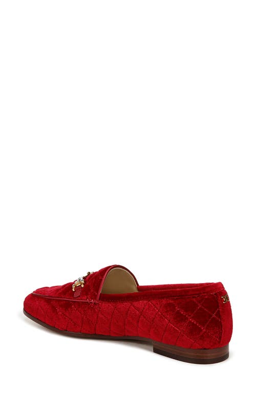 Shop Sam Edelman Loraine Regal Bit Loafer In Bright Scarlet