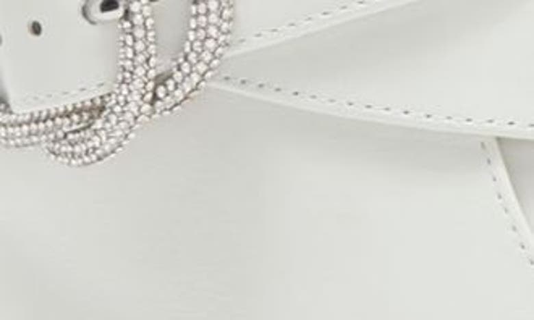 Stuart Weitzman Crystal Buckle Zip Bootie The Sw Outlet In White.