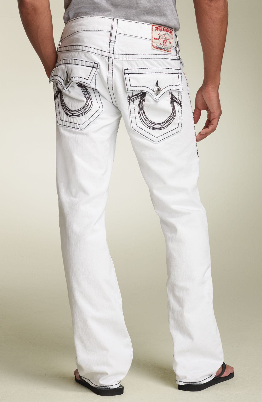 true religion pants white