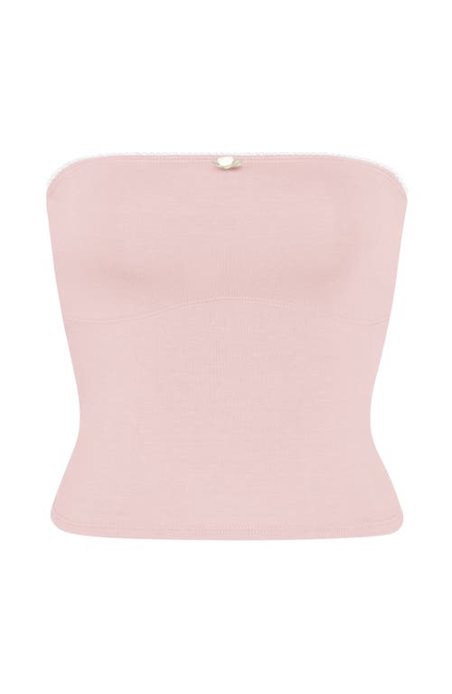 Shop Rat Boi Contour Tube Top In Petal