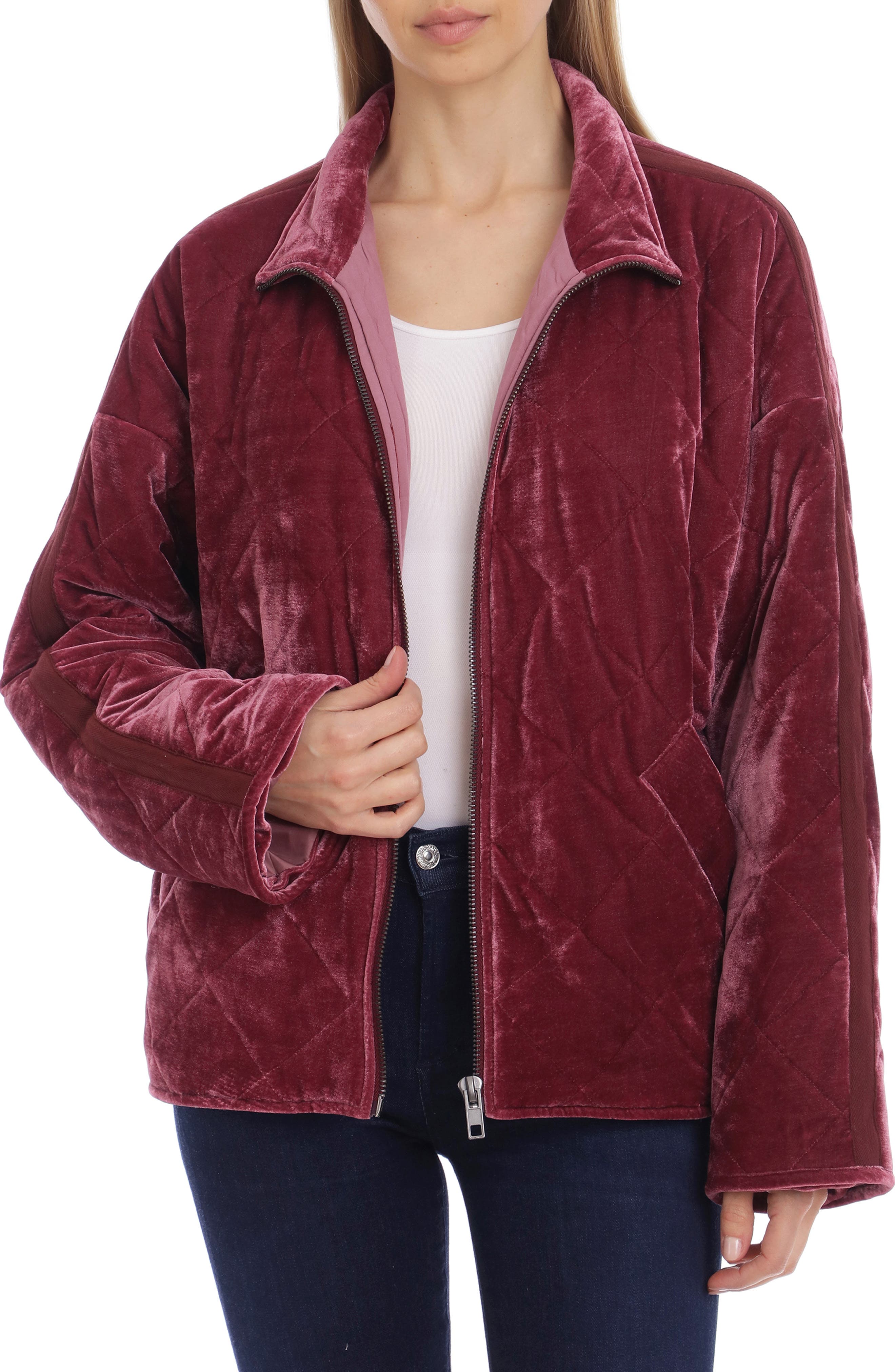 quilted velvet jacket