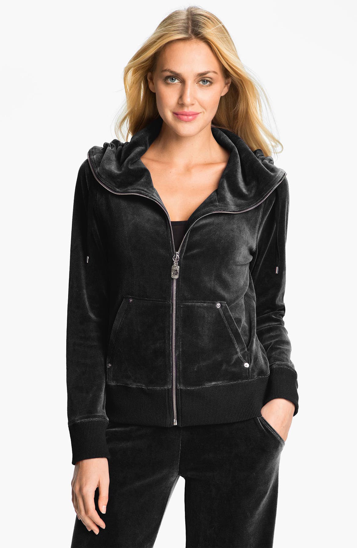 MICHAEL Michael Kors Velour Track Jacket | Nordstrom