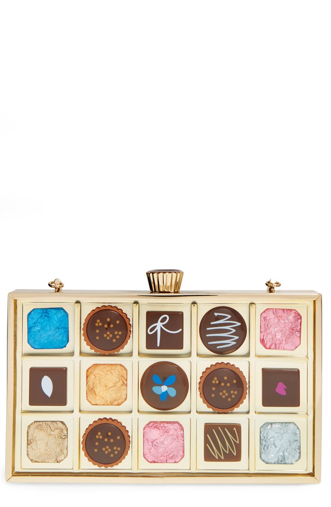 kate spade chocolate clutch