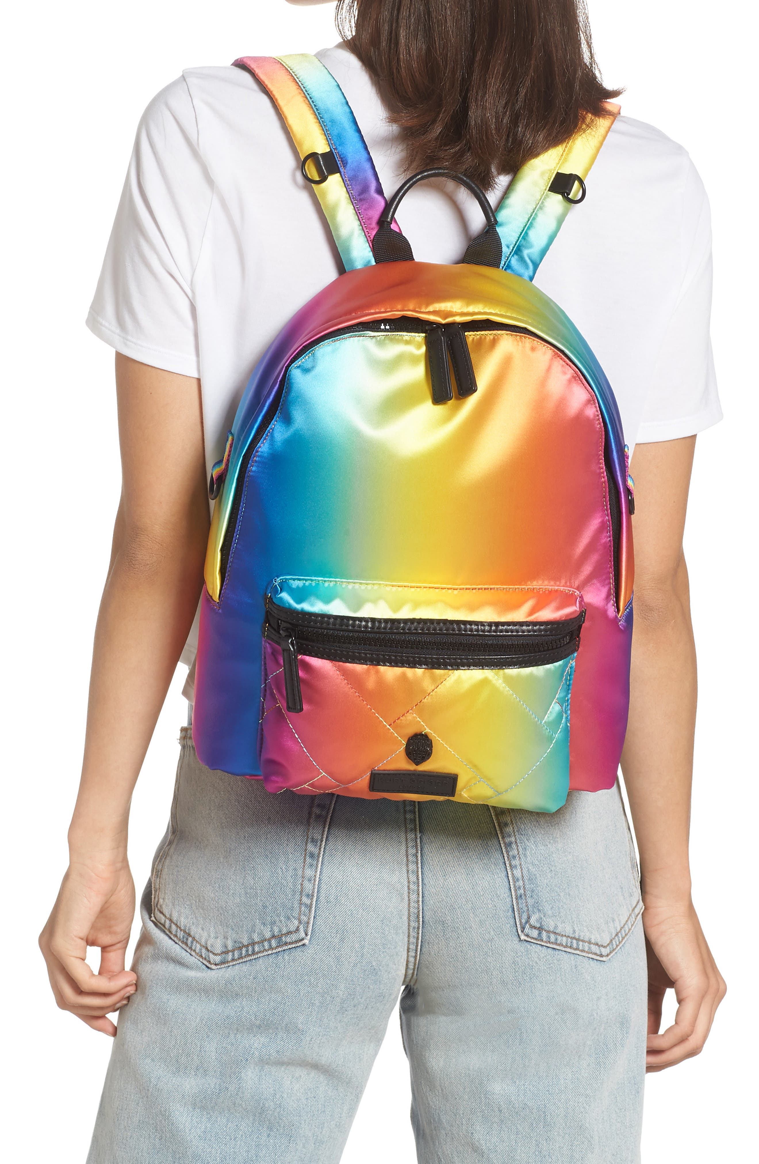 kurt geiger rainbow backpack