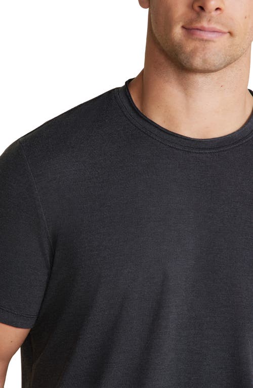 Barefoot Dreams Malibu Collection® Pigment Wash Lounge T-shirt In Black