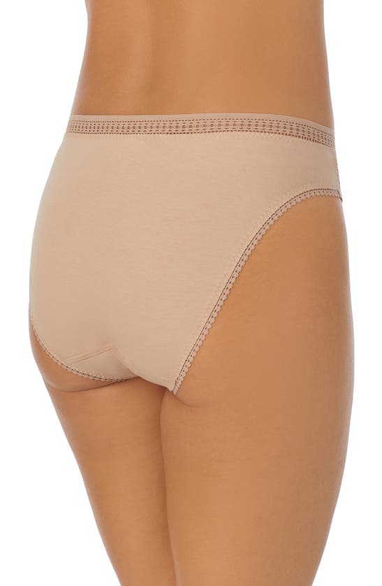 On Gossamer Cabana Cotton Leakproof High Cut Briefs In Champagne