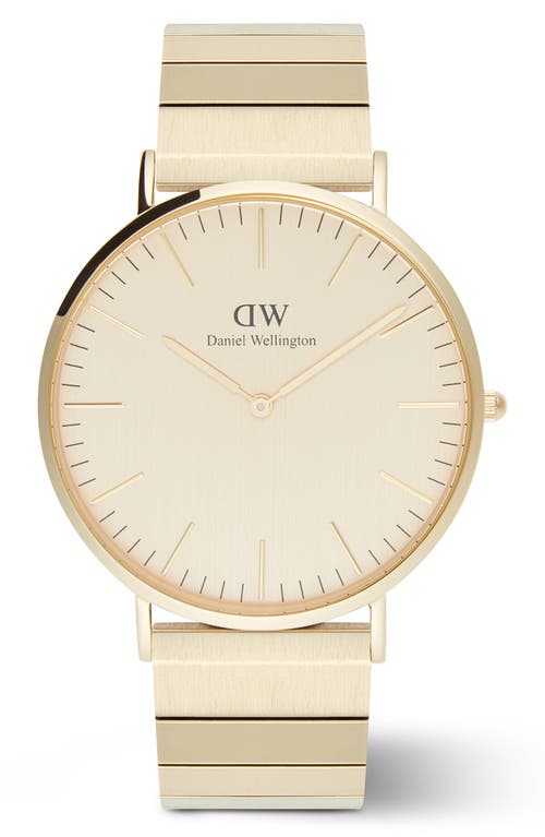 Daniel Wellington Classic Piano Bracelet Watch, 40mm In Gold