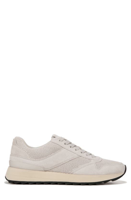 Shop Vince Edric Perforated Sneaker In Horchata