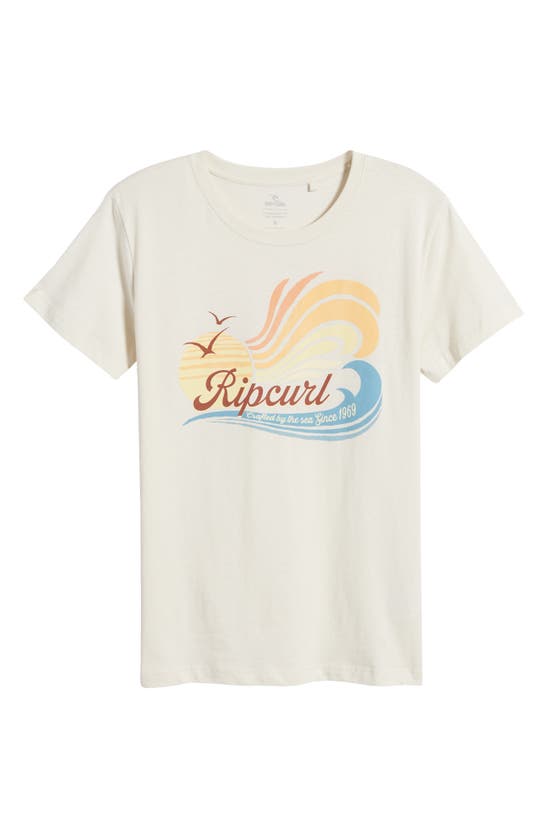 Shop Rip Curl Sun Wave Graphic T-shirt In Bone
