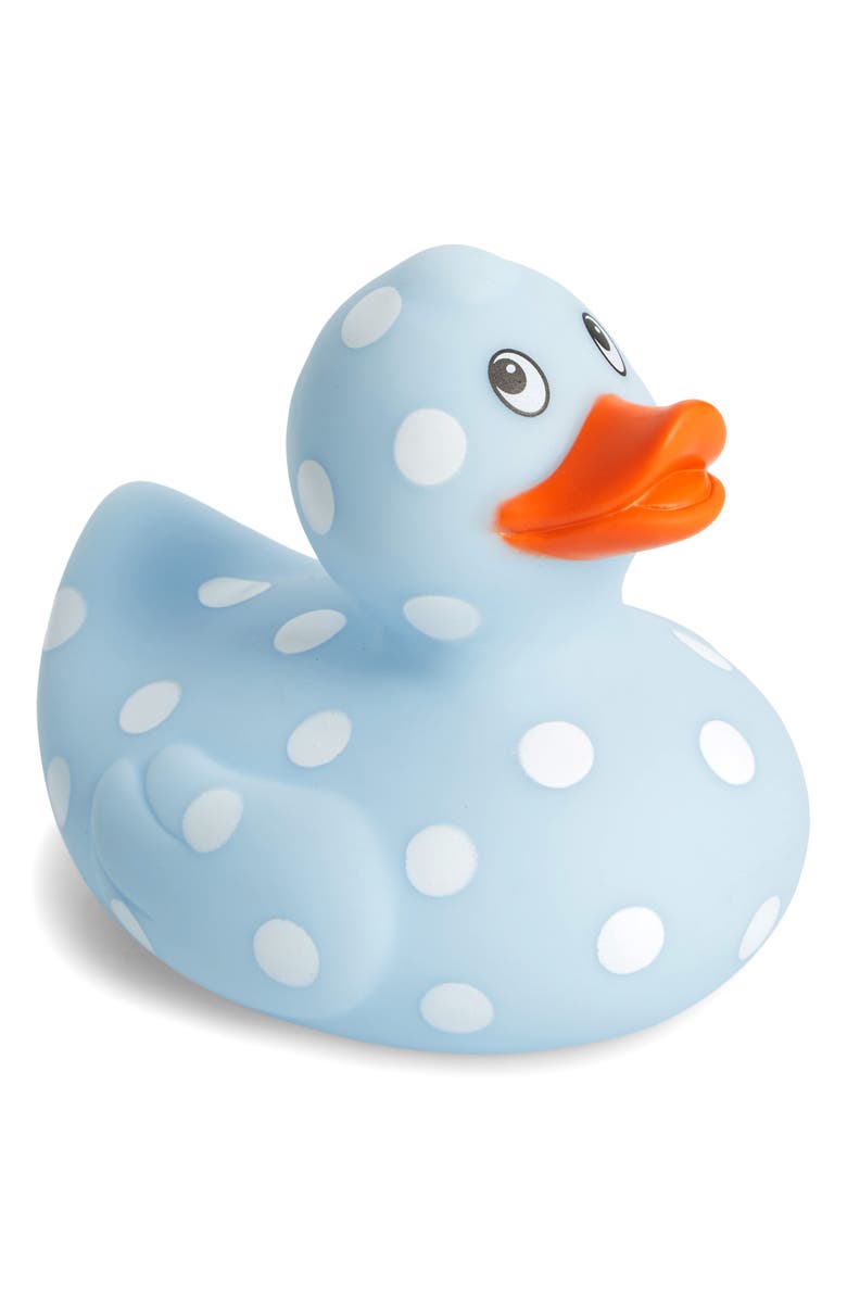 Elegant Baby Blue Polka Dot Rubber Duck Bath Toy Nordstrom
