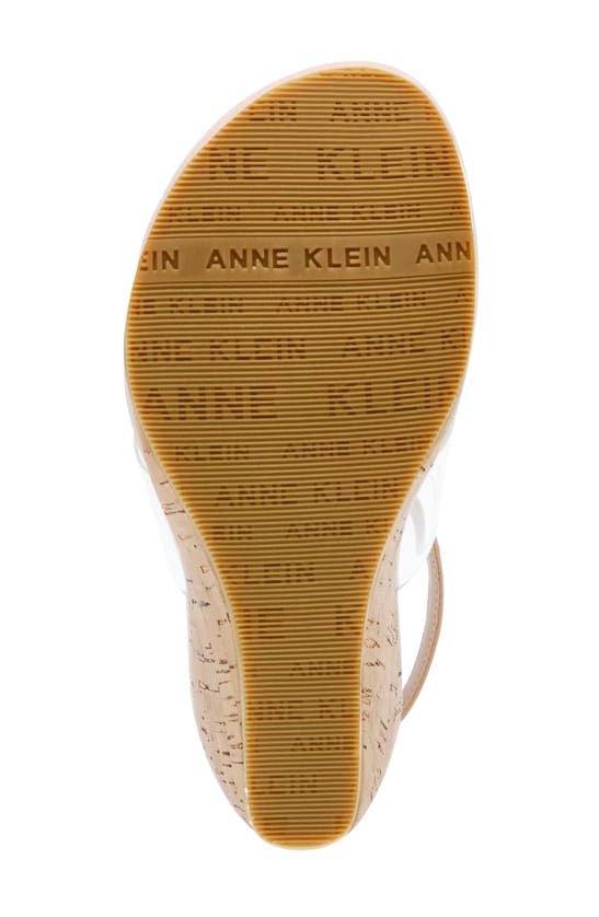 Shop Anne Klein Akikari Wedge Sandal In Natural