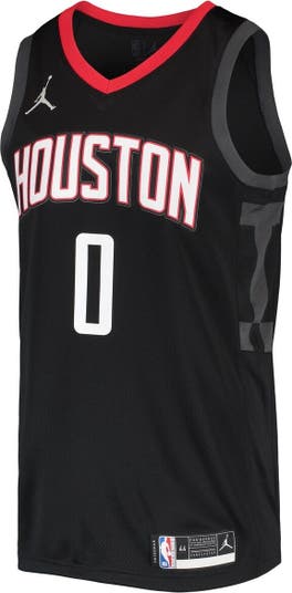 Men's Jordan Brand Jalen Green Black Houston Rockets 2021/22 Swingman Jersey - Statement Edition