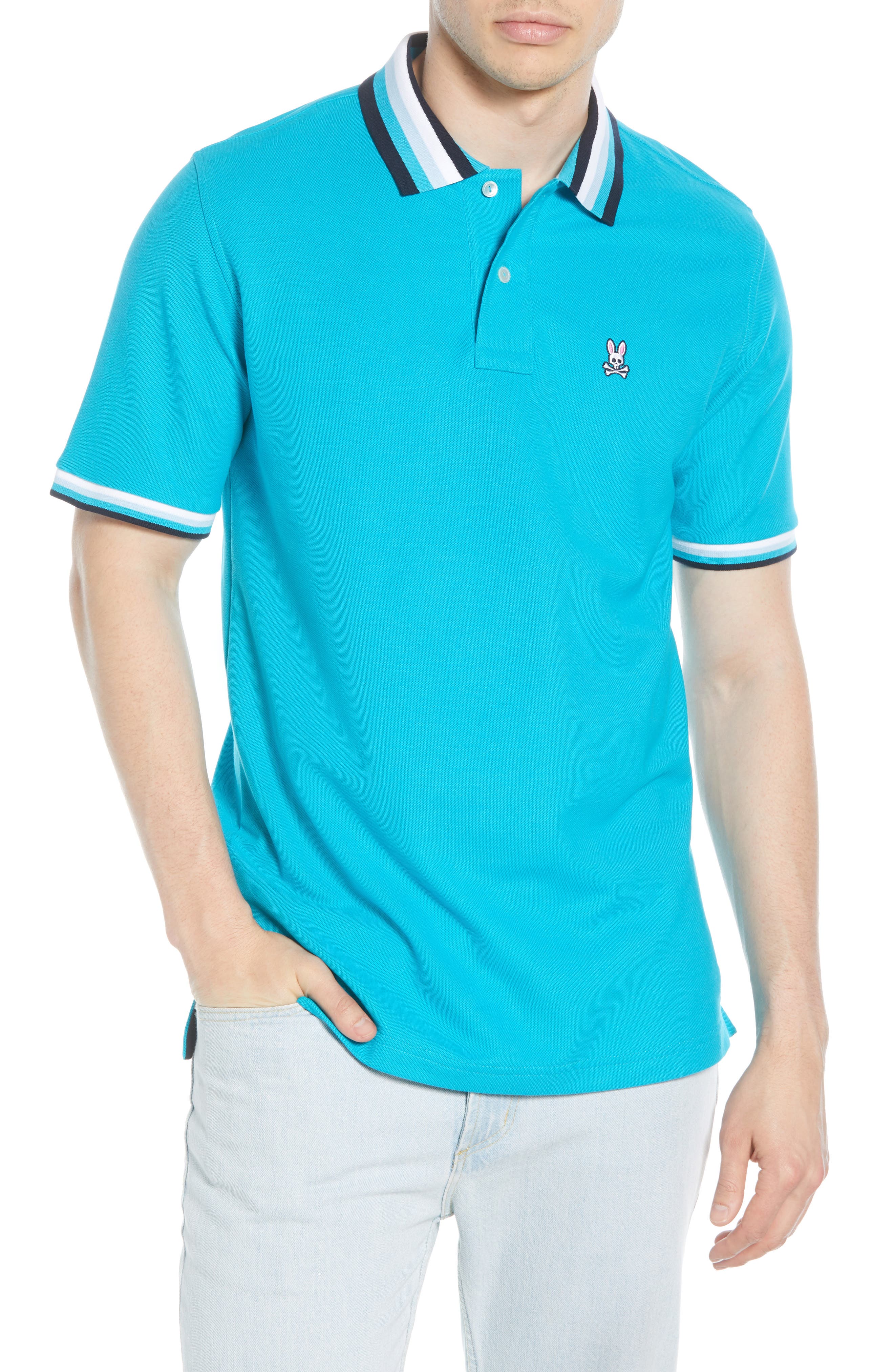 Psycho Bunny Coniston Tipped Piqué Polo | Nordstrom