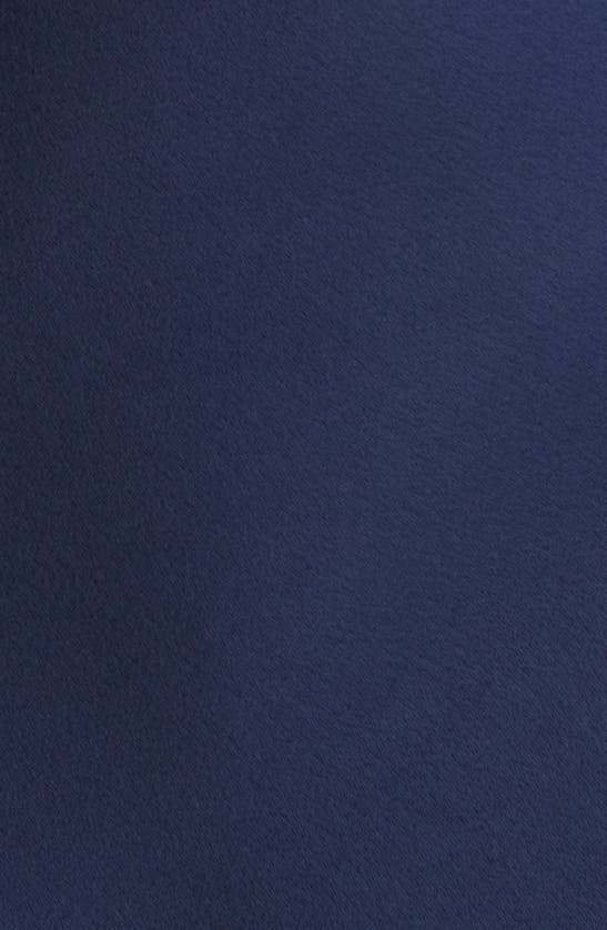 Sam Edelman Off The Shoulder A-line Satin Midi In Navy