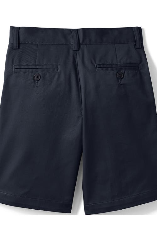 LANDS' END LANDS' END SCHOOL UNIFORM BOYS PLAIN FRONT BLEND CHINO SHORTS