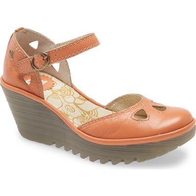 Fly London Yuna Wedge Pump - Coral